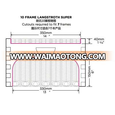 7 frames automatic langstroth bee flow hive/beekeeping tools beehive